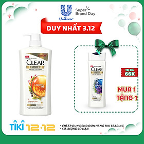 Dầu Gội Sạch Gàu Clear Botanique 9 Thảo Dược Quý (900g)