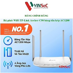 Bộ Phát Wifi TP-Link Archer C50 Băng Tần Kép AC1200 - Hàng Chính Hãng