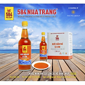 Thùng 6 Chai Nước mắm Nhỉ Cá cơm 584 Nha Trang - 30 độ đạm