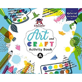 Hình ảnh Art and Craft Activity Book A for 3-4 Year old kids with free craft material