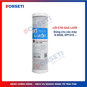 LÕI LỌC NƯỚC  KAROFI SỐ 3 CTO GAC  HÀNG CHÍNH HÃNG (Lõi lọc thay thế dùng ở cốc lọc số 2 máy S-S038) 