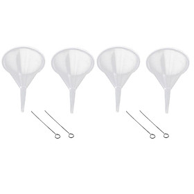 4 PiecesPlastic Funnel Small Liquid Oil For Home Kitchen Ice Ball Maker Tool