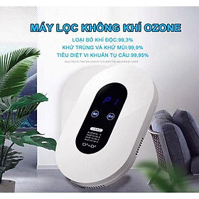 Máy lọc không khí mini ozone ion âm 5 chế độ khử mùi hôi nhà vệ sinh toilet nhà bếp phòng ngủ mùi chó mèo