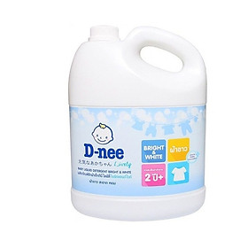 Dung Dịch Giặt Quần Áo Cho Bé D-Nee - Chai 3000ml (Trắng) Dành cho bé từ 02 tuổi trở lên