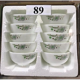 Mua Bộ 10 chén sứ hoa văn Opal