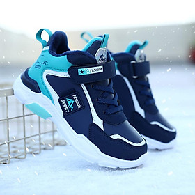 Giày chạy bộ trẻ em mùa đông Color: blue M1910 Shoe Size: 32