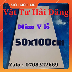 (rộng 50x100cm)mâm sắt kệ v lỗ,mâm kệ sắt v