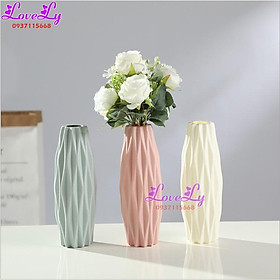 Mua Lọ hoa nhựa giả sứ múi khế phong cách Bắc Âu