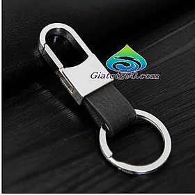 Móc chìa khóa bằng da và kim loại tinh xảo 206392