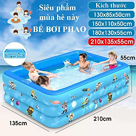 Mua bể bơi  Bể Bơi phảo Trẻ Em 3 Tầng Hồ Bơi Tắm Cho Bé 1M35  1m5  1m8  2m1 dày dặn  bền đẹp - HÀNG LOẠI 1