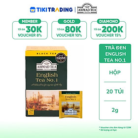 Trà đen English Tea NO.1 Ahmad tea Hộp 40g (20 túi nhôm)