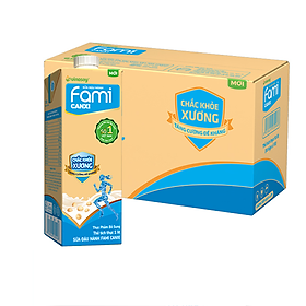 Hình ảnh Thùng 10 Hộp Sữa đậu nành Fami Canxi (1000ml/Hộp)