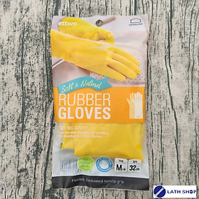 Găng tay rửa chén cao su tự nhiên Lock&Lock đầy đủ 3 size S, M, L ETM801, ETM802, ETM803, ETM804, ETM805