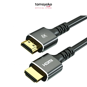 Dây Cáp HDMI 2.1 8K , 4K 120Hz Dài 2M Dùng Cho Tivi/ Máy Tính/ Playstation - Hàng Chính Hãng Tamayoko