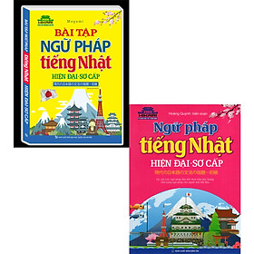 Hình ảnh sách Combo Sách + Bài Tập Ngữ Pháp Tiếng Nhật Hiện Đại Sơ Cấp 