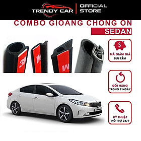 Bộ Gioăng cao su chống ồn cho xe hơi Sedan (Gioăng D, P, Z, B lõi thép) Loại sản phẩm chống ồn xe ô tô cao cấp