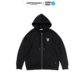 Áo Khoác DirtyCoins Y Patch Zipped Hoodie - Black