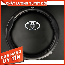 Bọc vô lăng cacbon xe TOYOTA Vios,Innova,Fortuner,Camry,Altis,Yaris,Prad,Hilux,Avalon,Avanza