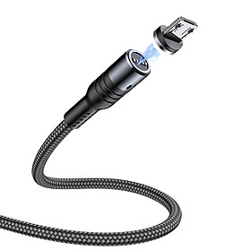 Cáp sạc nhanh ACOME Lingtning/type C/micro đầu hút nam châm từ tính chiều dài 1 mét tương thích với các dòng điện thoại - Hàng Chính Hãng