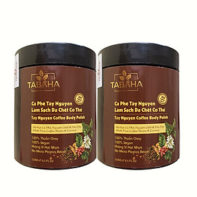 Combo 2 hộp Cà phê Tẩy da chết Tabaha 250ml từ Cà phê Tây Nguyên & Dầu dừa Bến Tre