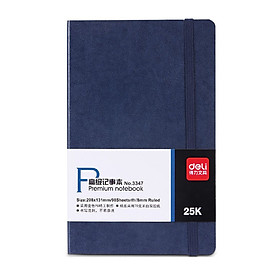 Sổ Bìa Da Deli 3347 Cao Cấp (Màu Ngẫu Nhiên)