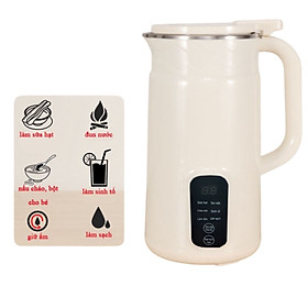 Máy làm sữa hạt thế hệ mới, dung tích 800ml đủ cho 1-3 người, máy nấu sữa hạt đậu nành, nấu cháo cho bé, máy xay hạt đa năng, bảng điều khiển Tiếng Việt - Hàng chính hãng