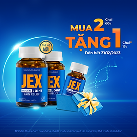 Combo 2 hộp JEX giảm đau, bảo vệ xương khớp 60 viên tặng 1 hộp 15 viên