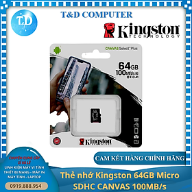 Mua Thẻ nhớ Kingston 64GB microSD Class10 - Hàng chính hãng FPT Phân Phối