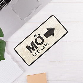 Mua Bảng Kéo Đẩy - Push And Pull - Treo  Dán Cửa Decor Trang Trí
