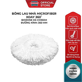 Mua Bông Lau Nhà Microfiber Xoay 360 Độ SUNHOUSE KS-CO350M Đường Kính 360 mm