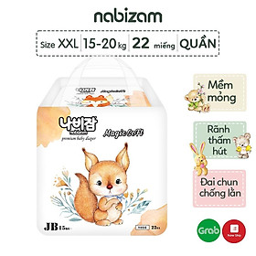 Tã Bỉm Quần NABIZAM Magic Soft Nội Địa Hàn Cao Cấp, Mềm Mỏng