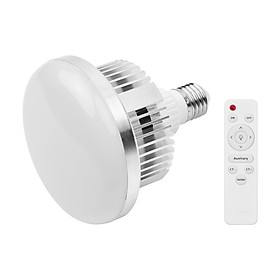 45W E27 LED Bulb Video Light Bi-color 3000K-6000K with Remote Control Wide Voltage AC110~235V for Studio Portrait