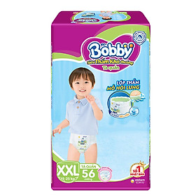 Bỉm - Tã quần Bobby size XXL - 56 miếng (Cho bé 15 - 25kg)