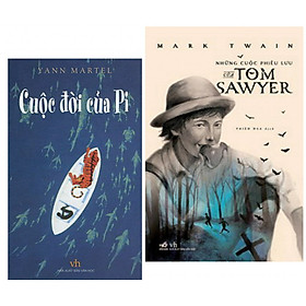 Hình ảnh Combo 2 Cuốn Sách Văn Học Hay : Cuộc Đời Của Pi + Những Cuộc Phiêu Lưu Của Tom Sawyer - (Tặng Kèm Bookmark Thiết Kế AHA)