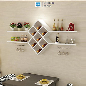Mua Kệ Rượu Treo Tường Giấu Chân Đơn Giản SIB DECOR