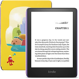 Combo Máy đọc sách All New Kindle Paperwhite 5 (11th Gen) và Bao da FOR KIDS (Bản KIDS, Không Quảng Cáo) - Hàng chính hãng - 8gb - Robot Dreams
