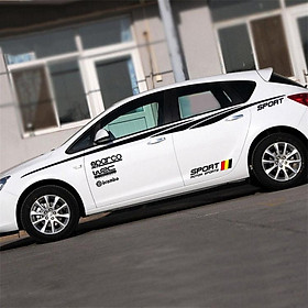 Bộ Tem WRC Sport Dán Trang Trí Sườn Xe ô Tô Ms-207