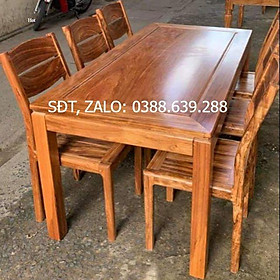 Bàn Ăn 6 Ghế gỗ Hương Xám