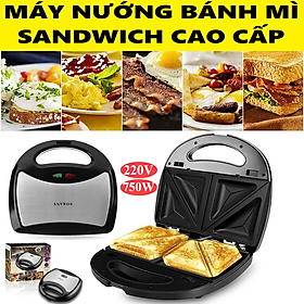 Mua Máy Nướng Bánh Mì Sandwich 750W  Máy Làm Bánh Hotdog 220V KJ-102 Cao Cấp Chống Dính Siêu Bền