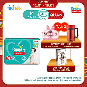 Tã Quần Pampers Giữ Dáng Mới Gói Lớn M40 (40 Miếng)