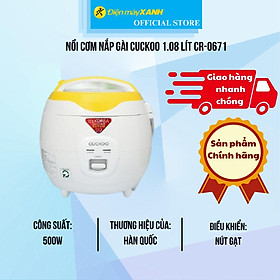 Mua Nồi cơm nắp gài Cuckoo 1.08 lít CR-0671 - Hàng Chính Hãng