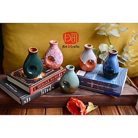 Combo 5 lọ hoa mini Bát Tràng . Mẫu men mới cập nhật hàng tuần