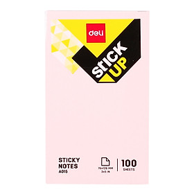 Bộ 2 Giấy Nhắn Deli A01503 - Màu Hồng