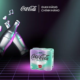 [QUÀ TẶNG KHÔNG BÁN] Lốc 6 Lon Nước Giải Khát Không Đường Coca-Cola Zero 320ml/lon Sale 4.4 Phiên Bản Giới Hạn K-Wave Sale 25.3 Coca-Cola Official Store