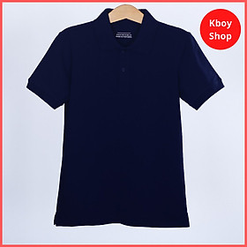 Áo thun polo nam cổ bẻ vải trơn 100% Cotton basic co giãn thấm hút tốt, form dáng ôm đẹp 7 màu - AT02