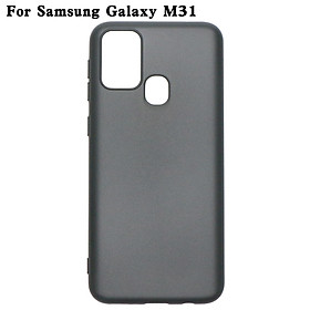 Ốp lưng dành cho Samsung Galaxy M31 silicon dẻo màu đen chống sốc cao cấp bảo vệ camera