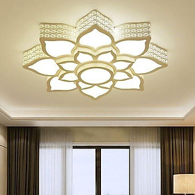 Đèn trần LONER trang trí nội thất hiện đại với 3 chế độ ánh sáng - kèm điều khiển từ xa