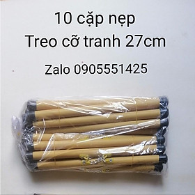 1 bó ống trúc treo tranh, ảnh cỡ 27cm .Nẹp treo giấy thư pháp 27x 79cm