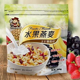 Yến mạch hoa quả ngũ cốc UncleDatou (đường thái phi) 300g