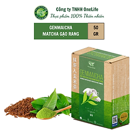 Genmaicha Bột Matcha Gạo Rang Nhật Bản Cao Cấp OneLife - Hộp 50 gr